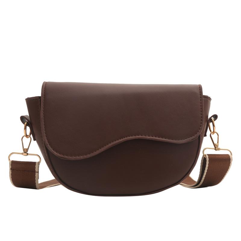 Маленькая женская сумка в стиле ретро 2024 года, новая модная универсальная сумка-мессенджер через плечо, нишевая текстура, сумка-седло под мышкой