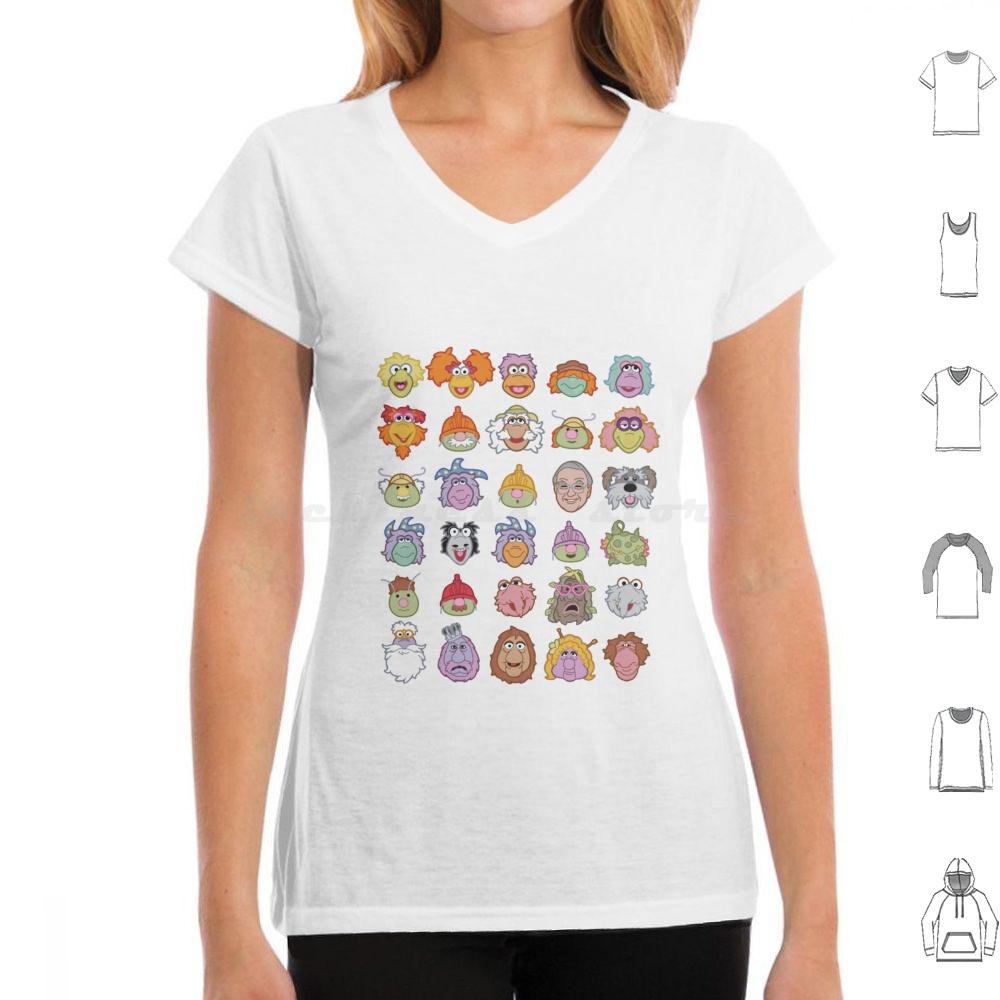 Fraggle Rock T Shirt Cotton Men Women DIY Print Fraggle Boober Wembley Gobo Mockey Dance Your Cares Away Doozer 80s Tv Show