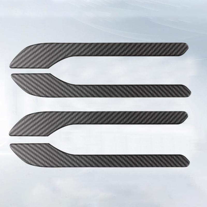 4 шт. защитная пленка для дверной ручки Tesla Model Y 3 из АБС-материала с карбоновым покрытием, цветная крышка дверной ручки, модель Y 3, аксессуары