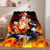 One Piece Anime Luxury Flannel Lightweight Blanket Home Decor Sofa Bed Travel Cover Family Gift LXR169