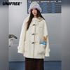 Women's Hooded Faux Shearling Toggle Coat