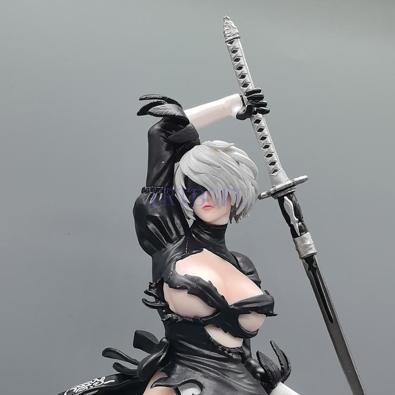 33см 2B Под 042 YoRHa №. 2 Тип B 1/6 Двуглавый Вер Японское Аниме ПВХ Экшн Фигурка Игрушка Игра Коллекционная Модель Кукла