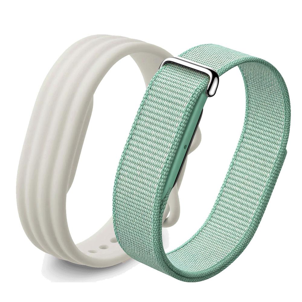 2 шт. Силиконовый+Нейлоновый ремешок для Google Fitbit Air, Регулируемый сменный браслет для фитнес-трекера Fitbit Air