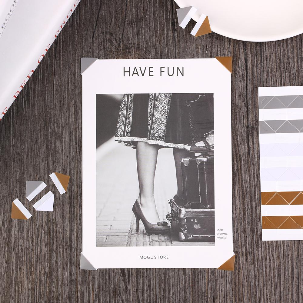 10 sheets DIY Handmade Card Photo Corner Protectors Album Scrapbooking Picture Frame Stickers