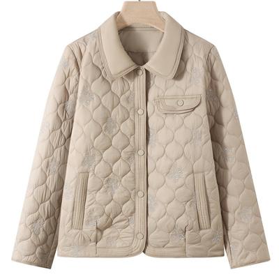 Средняя мода новая хлопковая одежда Средневозрастные и пожилые осенне-зимние топы Короткая легкая хлопковая одежда хлопковые куртки тренд