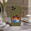 Чехол для телефона C-Combi Van Surf Art для iPhone 17,16,15,14,13,12,11 Plus,Pro Max,XS, Мягкий силиконовый черный чехол