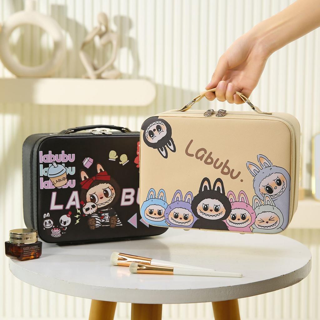 Children's Travel Makeup Bag, Cartoon Large-capacity Storage Box, Suitcase, Waterproof Makeup Case