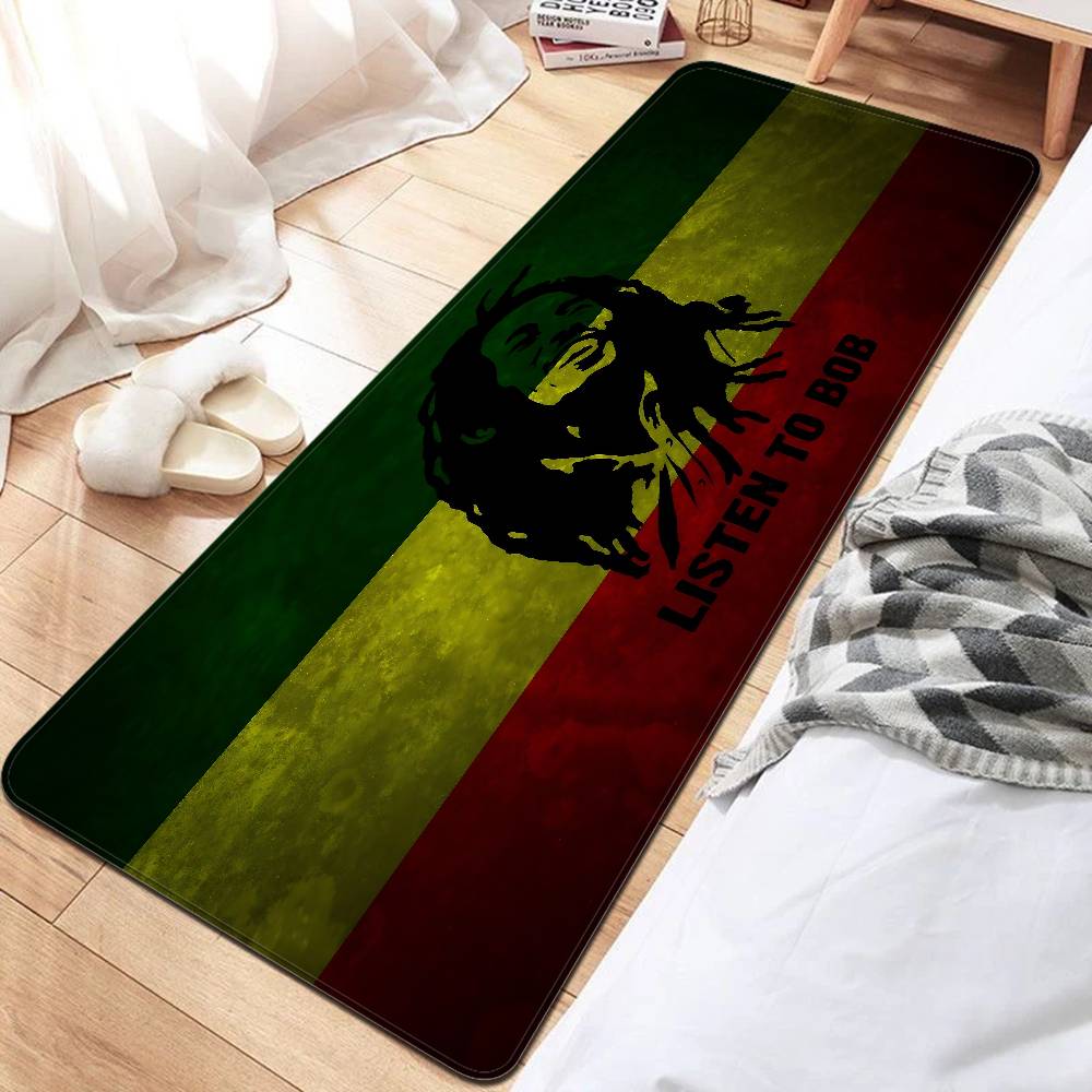 B-Bob Marley Room Mats Retro Multiple Choice Living Room Kitchen Rug Non-Slip Welcome Rug