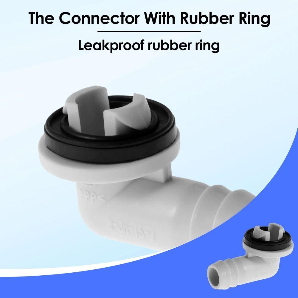 1Set Split Casement Extension Hose Connector ABS Water Tube Joint New Air Conditioner Drain Hose