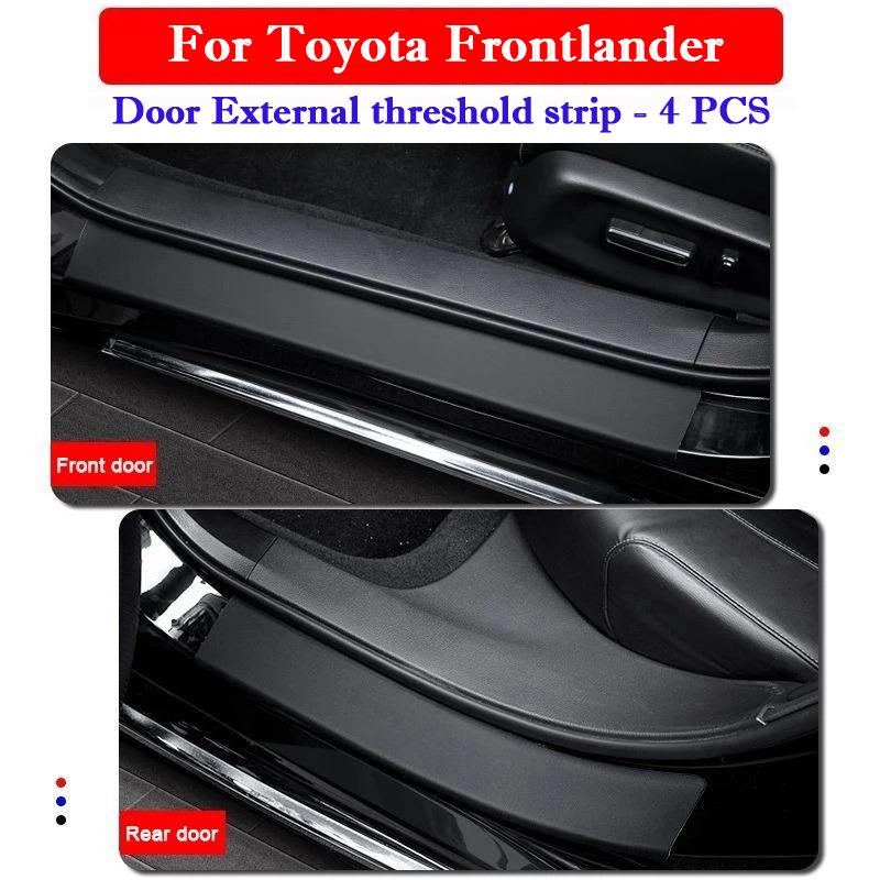 Накладки на пороги автомобиля для Toyota Frontlander 2026 - 2026 Черные Защитные накладки на дверную панель Декоративная отделка Защита от царапин Аксессуары