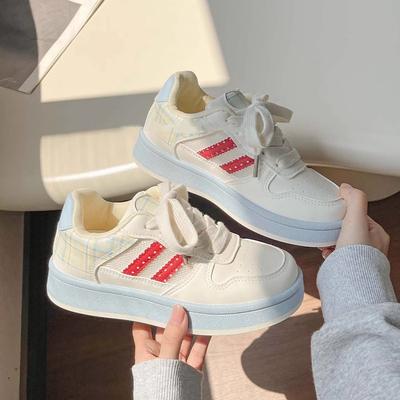 Женские кроссовки на платформе Простой милый дизайн Спортивная обувь Удобная повседневная модная обувь Для улицы Теннис Бег Плоские кроссовки 40