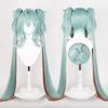 Парик для косплея Miku Rascal Little Devil, длинный, голубой, с хвостиками, термостойкие синтетические волосы, парики для Хэллоуина в стиле аниме + шапочка для парика