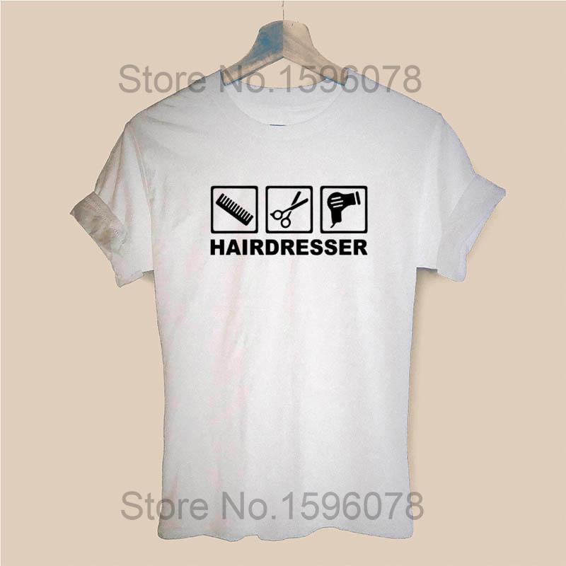 Barber Weapons T Shirt Women Short Sleeve O-Neck Cotton Heartbeat of Hairdresser T-shirt Girls Woman Scissors Clothing Tops