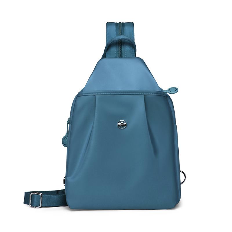 Compact Backpack with Adjustable Straps and Front Zipper Pocket