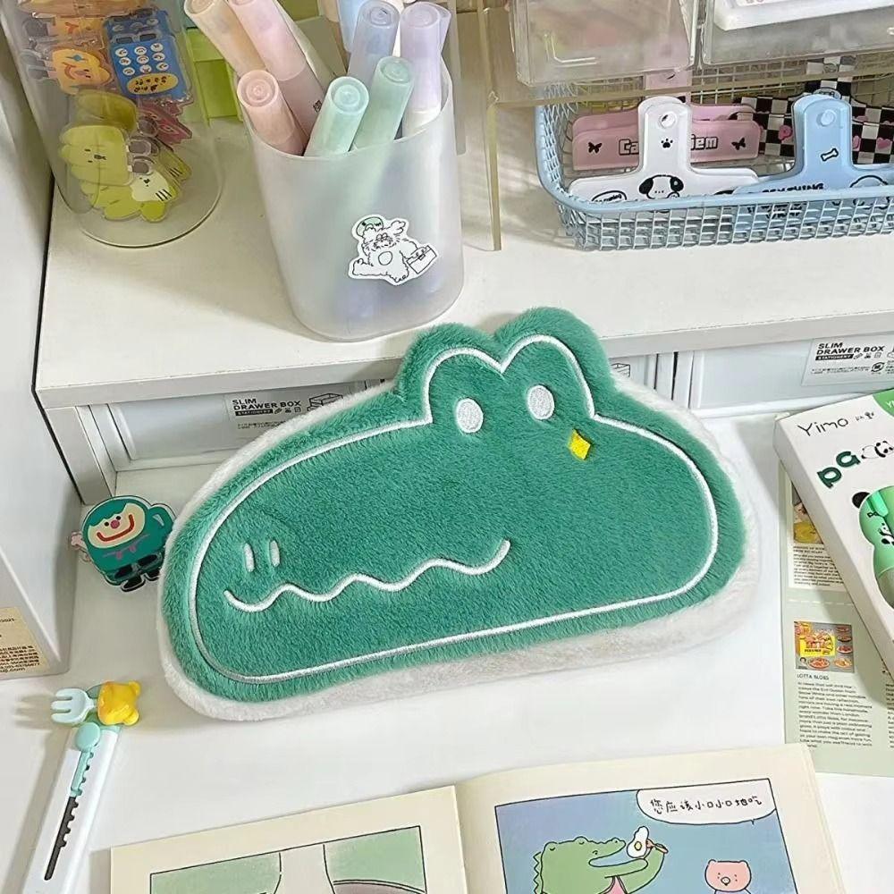 Плюшевая сумка Пингвин Пенал Большой вместимости Мультяшный плюшевый пенал Подарок для девочки