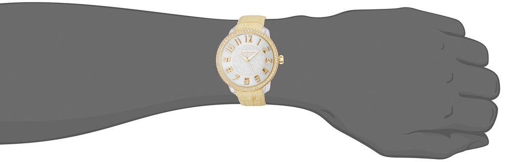 Watch Glam White Dial Polycarbonate Mineral Glass Quartz Watch TY430143 Beige [Tendence] 48.5MM Women's [Item]
