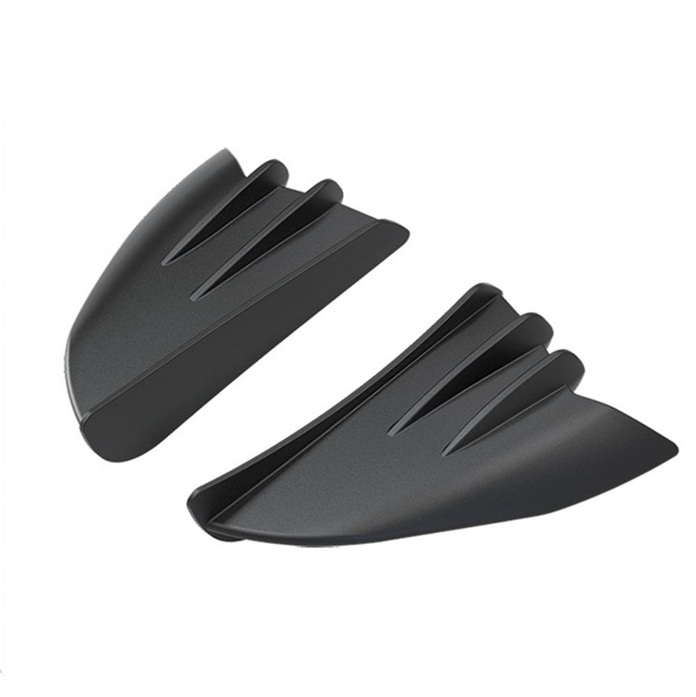 Pair Matte Black Motorcycle Winglet Fairing Racing Aerodynamic Spoiler Wing Kit