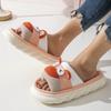 Animals Slippers Women Platform House Shoes Cute Cartoon Thick Sole Home Slippers Bear Slides Four Season Home Linen Slippers