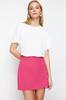 Women's Style Skirt Mink High Waist A-Line Mini Length Woven Skirt