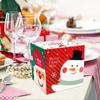 Рождественские коробки для печенья, маленькая рождественская коробка с изображением лося, снеговика, Санта-Клауса, 25 см/9,84 дюйма, праздничная коробка для конфет с крышкой, рождественская тематическая коробка