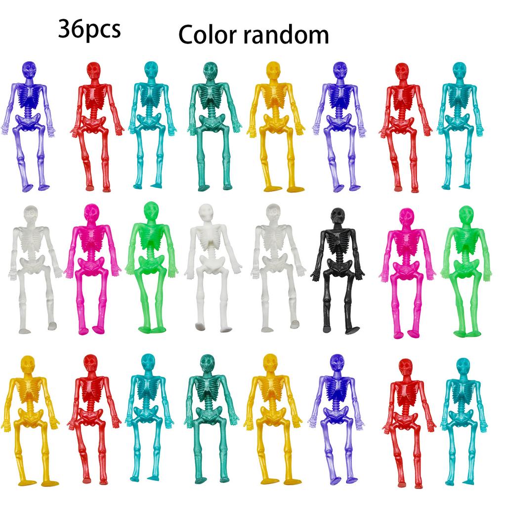 Tpr Soft Rubber Stretch Skeleton Halloween Trick Toy