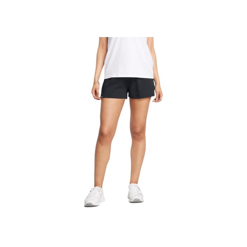 Under Armour Campus Training Loose Fit Mid Rise Solid Comfortable Sports Shorts Women Shorts Black 1384205-001