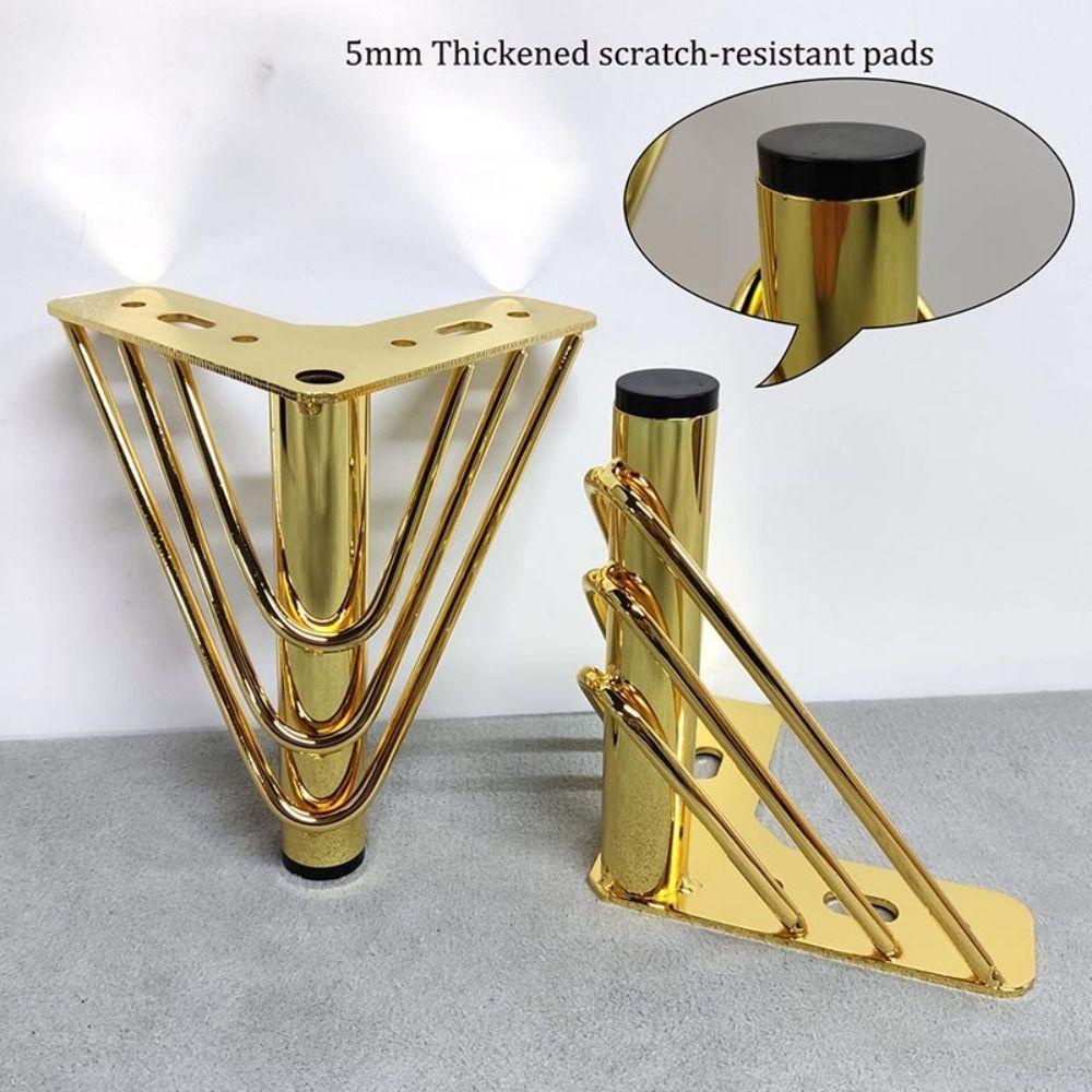 15cm Height Metal Furniture Feet Golden Color Furniture Hardware Feet Sofa Legs TV Cabinet
