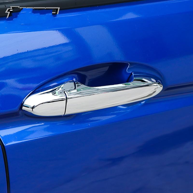 Carbon Fiber Chrome Car Side Door Handle Cover Sticker For Honda Fit Jazz 2014 2015 2016 2017 2018 Styling