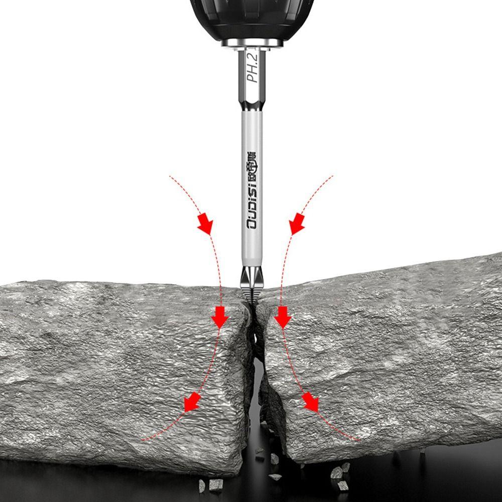 1/7Pcs Anti-Slip Screwdriver Heads Magnetic Cross Nutdriver New PH2 Screwdriver Bit