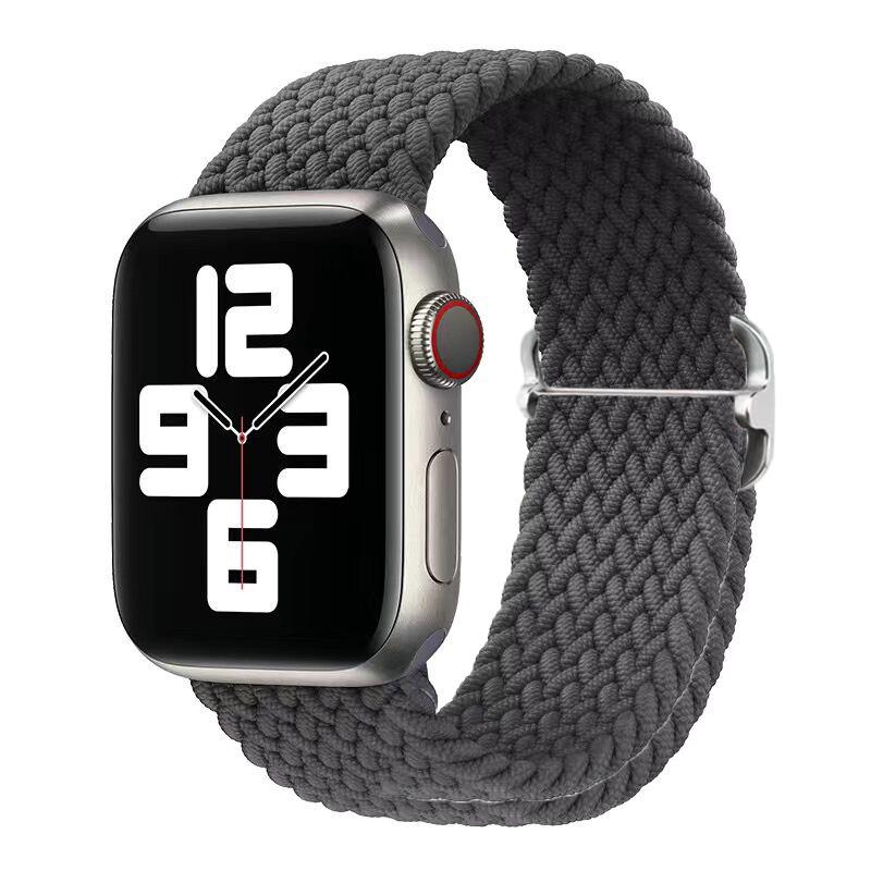Плетеная петля Solo для Apple Watch Band 44 мм, 40 мм, 45 мм, 41 мм, 49 мм, 42 мм, 38 мм, эластичный браслет IWatch Series 7, 3 SE, 6, 8, ультра-ремешок для ремешка для наручных часов