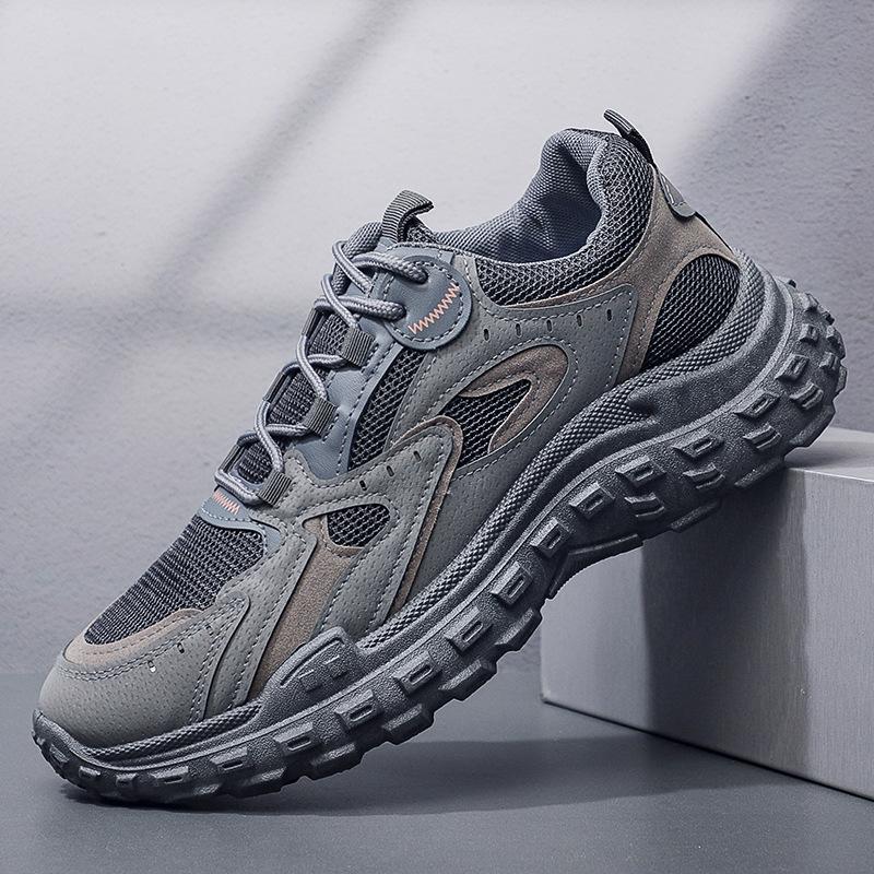 Мужская весенняя дышащая сетчатая обувь, нескользящая и износостойкая спортивная рабочая обувь