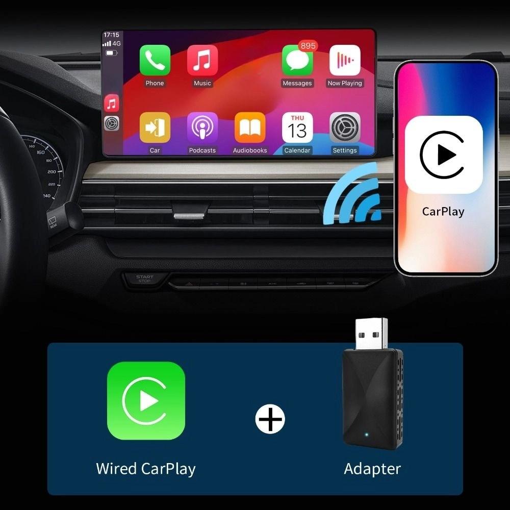 Преобразователь проводного CarPlay в беспроводной AI Box Plug and Play Автомобильная коробка Carplay для подключенного автомобиля Использование в транспортном средстве