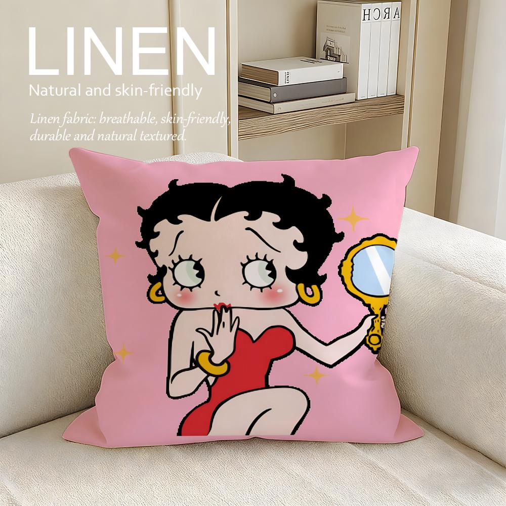 Классический набор наволочек для подушек Betty Boop Шт x x Дышащая Моющаяся Наволочка для Диванной Подушки