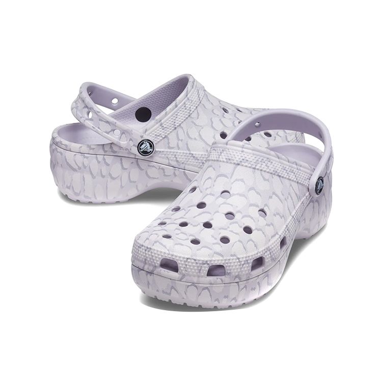 Crocs Классическая платформа 4 Повседневные клоги Женская обувь Фиолетовый 207579-5PS