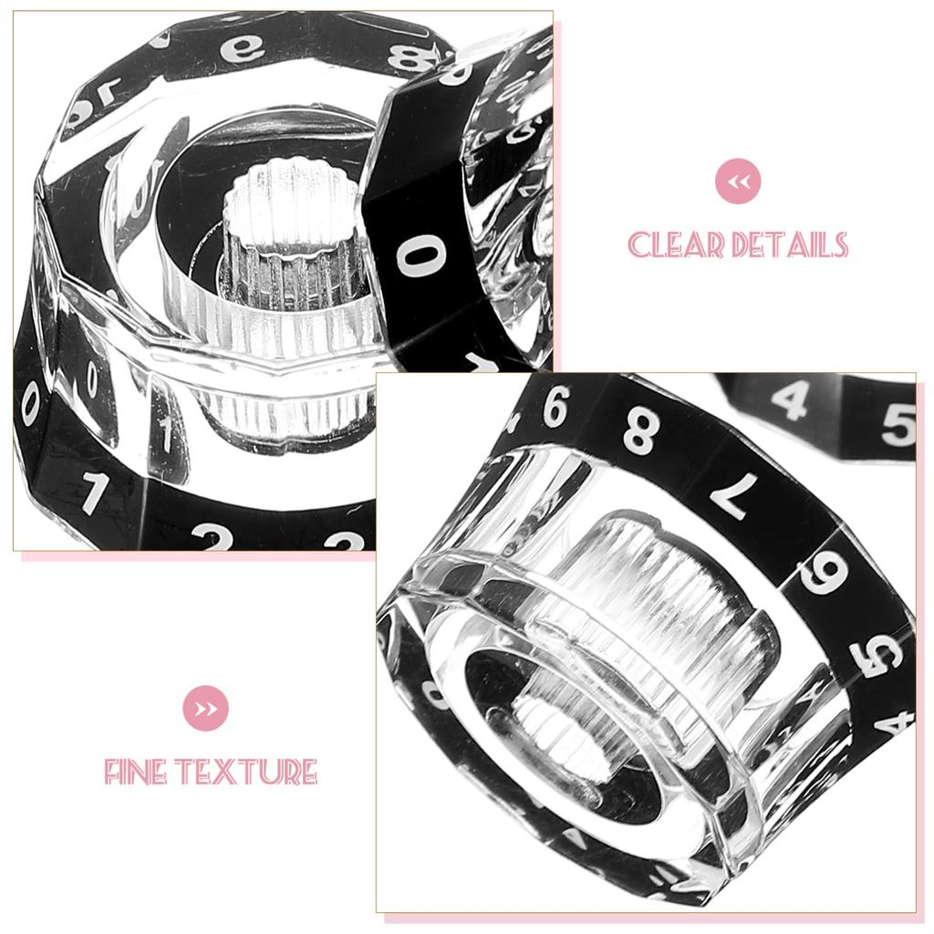 DECHOUS Guitar Knob Electric Guitar Volume Knob Guitar Volume Knob Replacement Electric Guitar Knob Musical Instrument Repair Black (4 Pieces)