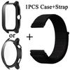 Чехол+ремешок для часов Huami Amazfit GTR 4 3 Pro 42 мм 47 мм GTR2 Stratos Pace нейлоновая петля сменный ремешок браслета Correa