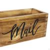 Деревянный держатель для хранения почты, органайзер для писем на стол, деревенская корзина, настольный почтовый ящик для дома