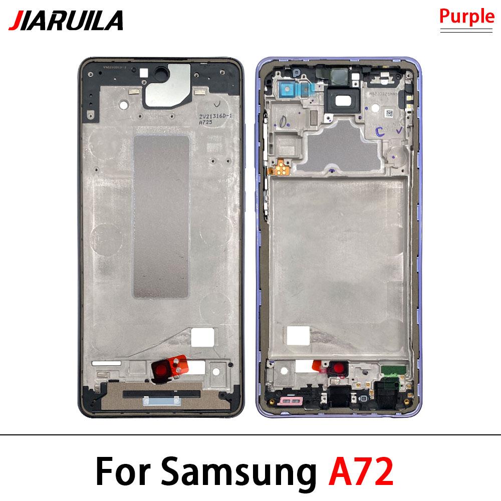 Новый Передний Корпус Рамка Дисплея LCD Для Samsung A02 A02s A12 A22 A32 A52 A52s A72 4G 5G Корпус Средняя Рамка Накладка