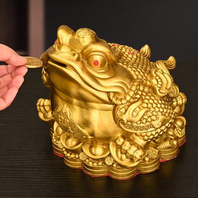 Fengshui Zhaocai Чистая медная золотая жаба украшения привлекают богатство сокровищница золотая жаба гостиная открытие магазина подарок