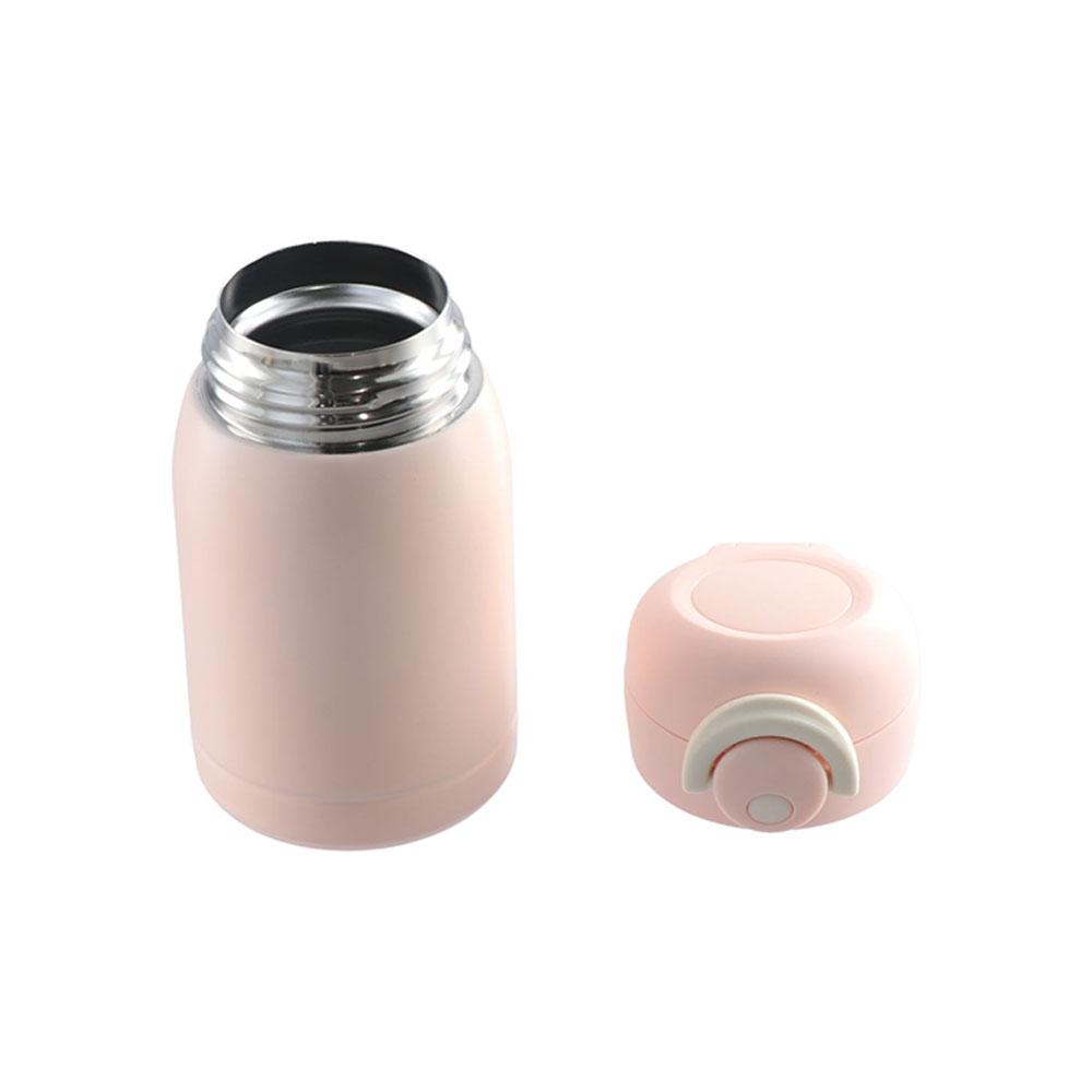304 Stainless Steel Mini Thermos Cup Pop-up Lock Insulated Pocket Cup Cute Vacuum Flask  Kids