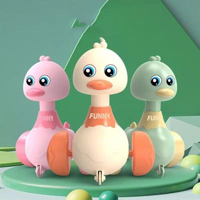 Игрушки для малышей, обучающие лазанию, 1 шт., игрушки для утенка, тянущие назад автомобиль, инерционное скольжение, обучающие ползанию, милые детские игрушки