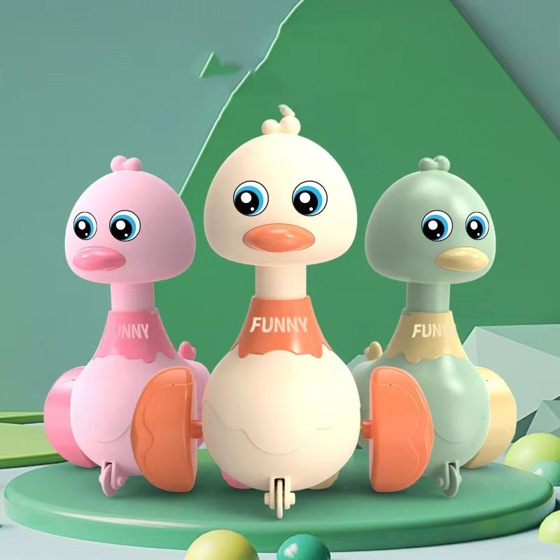 Игрушки для малышей, обучающие лазанию, 1 шт., игрушки для утенка, тянущие назад автомобиль, инерционное скольжение, обучающие ползанию, милые детские игрушки