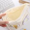DIY Large Capacity Pencil Box Organizer Zipper Embroidered Patch Pencil Case Creative Aesthetic Stationery Storage Bag