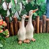 Resin Garden Figurine Cute Mushroom Goose Bunny Statue for Outdoor Garden Backyard Yard Porch Patio Lawn Decor