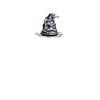 Harry Potter sterling silver sorting hat spacer bead silver