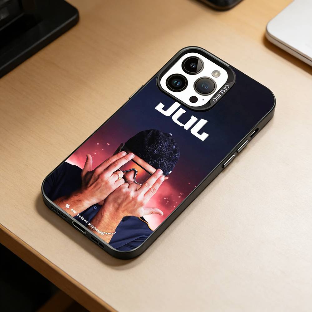 Jul DP a vie Album gratuit Phone Case For iPhone 17,16,15,14,13,12,11 Plus,Pro Max,XS,Colorful Silver Black Cover