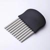Potato Chip Slicer Stainless Steel Slicer Dough Vegetable Fruit Crinkle Wavy Slicer Knife Potato Cutter Chopper Kitchen Tools