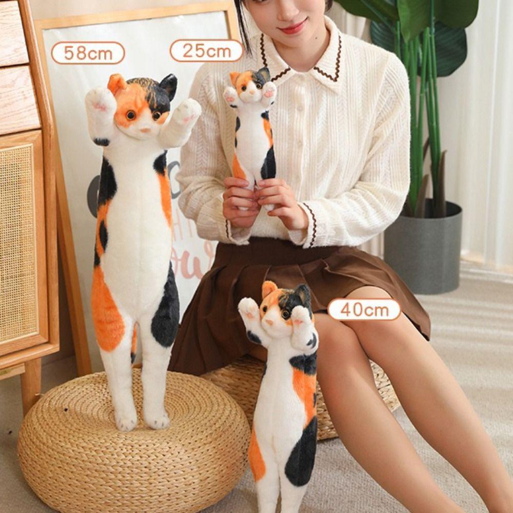 Мягкая игрушка плюшевая кошка кукла имитация прыгающего котенка плюшевая кошка плюшевая игрушка для детей