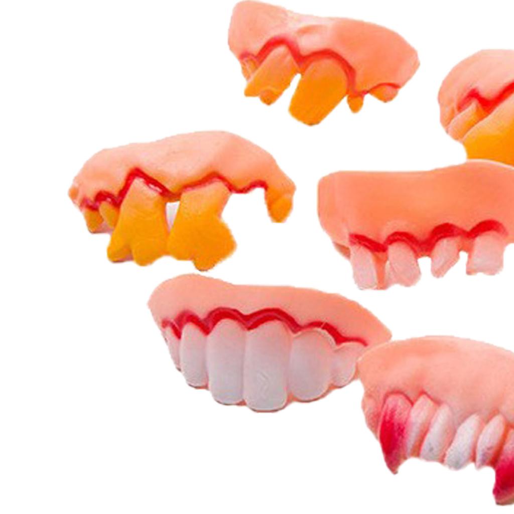 10 шт. Игрушечные зубные протезы Смешные Реалистичные Пластиковые зубы Декорации Реквизит для Косплей Костюмированной вечеринки Шоу