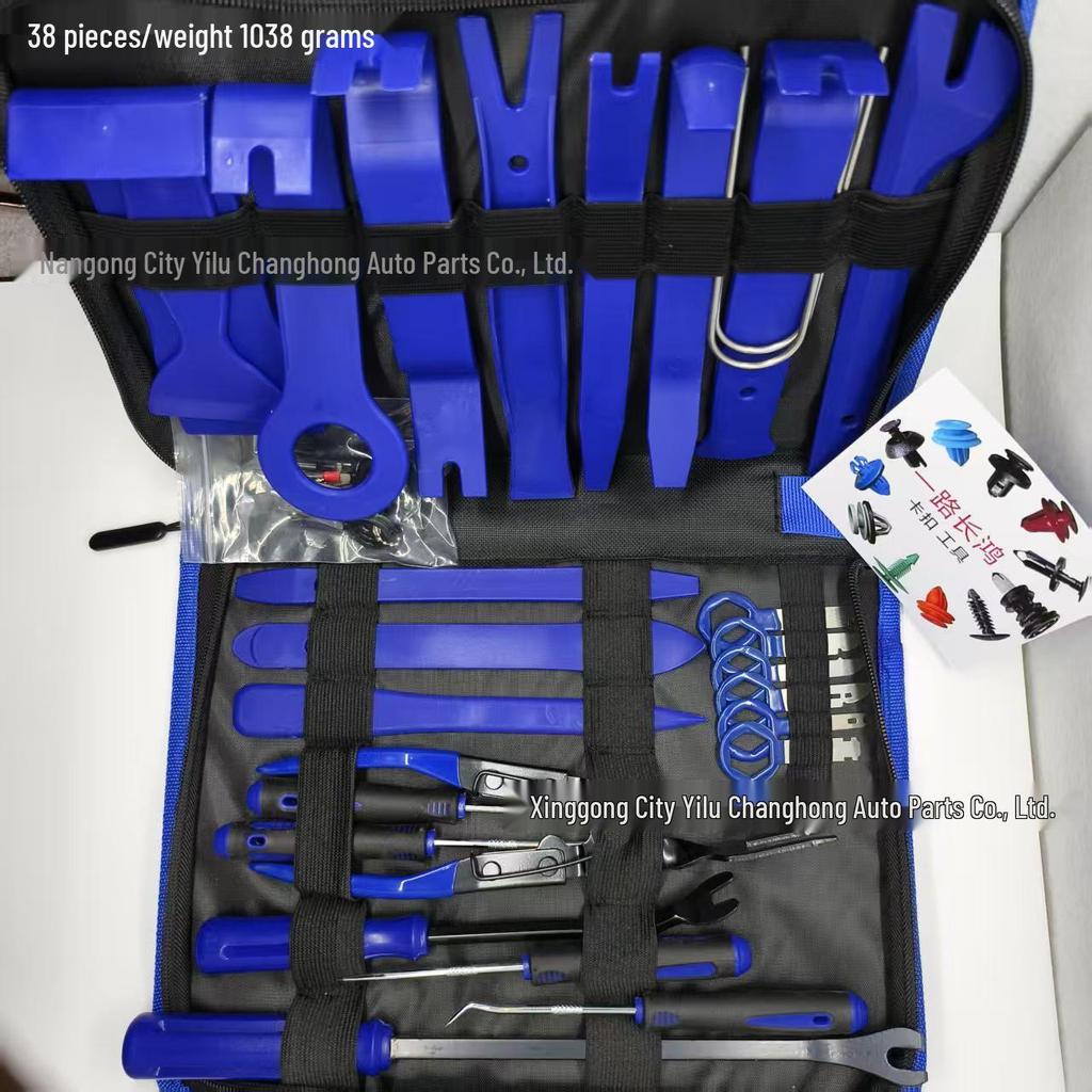 Набор монтировок и отверток для ремонта автомагнитол – 19/20/25/38/40/439 шт. с сумкой для инструментов